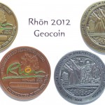 Die drei Varianten der Rhön 2012 Geocoin